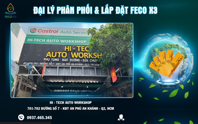 ĐẠI LÝ PHÂN PHỐI & LẮP ĐẶT FECO X3 – HI-TECH AUTO WORKSHOP, TP. THỦ ĐỨC