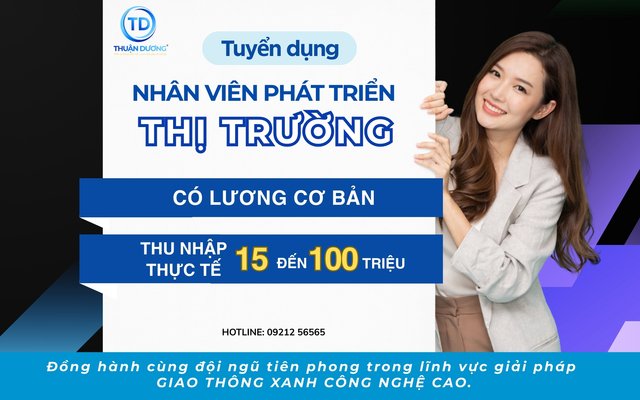CÔNG TY TNHH DV PT THUẬN DƯƠNG TUYỂN DỤNG NHÂN VIÊN PHÁT TRIỂN THỊ TRƯỜNG